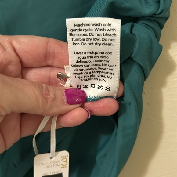 Anne Cole 3 way convertible bikini bottom - Picture 7 of 15